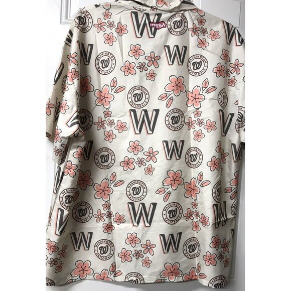Washington Nationals SGA Shirt Size XXL Cherry Blossom Hawaiian Giveaway MLB - Picture 2 of 4